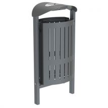 A780655 Cendr/poub Silaos 50 L Acier Scellement Gris Procity