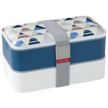 Boîte Repas 2 Compartiments Bleu - Lunch Box - Easy Life
