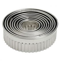 Découpoir Rond Cannelé De 9 Emporte Pièces Inox - Lacor