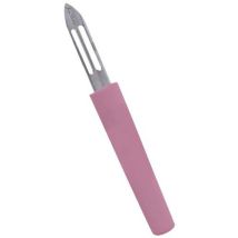 Jean Dubost - Éplucheur Écoresponsable - Ligne Acier Inoxydable - Rose - Précision et Durabilité