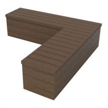 Banquette Eden 180 X 180 Cm Angle Droit - Marron