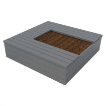 Jardinière Eden 180 X 180 Cm Avec 3 Assises En U - Gris