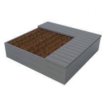 Jardinière Eden 180 X 180 Cm D'angle Droite - Gris