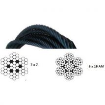 Câble Acier Noir D2mm - Couronne 25m