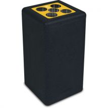 Poubelle Circulaire À Gobelets Brickbin Cups 65l Noir/jaune