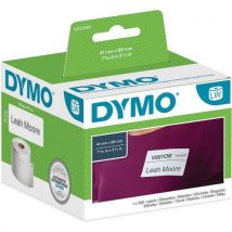 Dymo 1 Étiquette Adhésive Expédition/badge Papier Blanc Labelwriter - Dymo