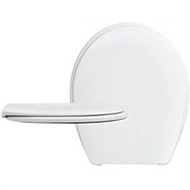 Abbatant Blanc À Charnière Inox Pour Wc