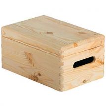 Caisse De Rangement En Pin Massif