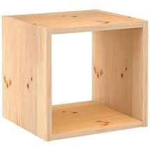 Cube De Rangement 1 Case En Pin Massif