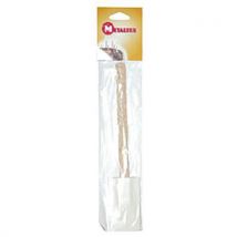 Lèche Plat En Caoutchouc Blanc Manche En Bois 28cm