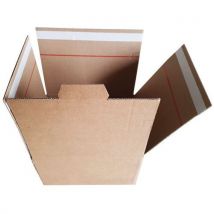 Lot de 10 - Caisse Fond Auto Bande Adhésive Aller-retour 400x300x200