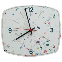 La Petite Horloge Confettis Chiffres Bleu Paon