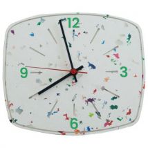 La Petite Horloge Confettis Chiffres Vert Grenouille