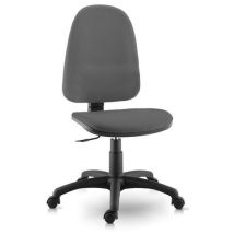 Sokoa - Chaise de bureau Torino - Gris Tissu - Contact Permanent - Roulettes - Dossier Haut