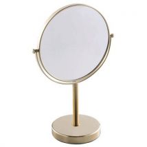 JVD - Miroir sur pied Fiesta Or - Laiton chromé - 130x365mm - Design Élégant et Durable