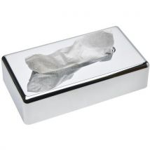 Boîte De Mouchoirs Rectangulaire Chromée Sanibox