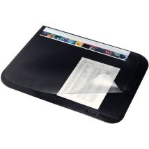 Leitz - Sous-mains avec rabat Soft Touch Noir 50x65 cm - PVC, Télétravail, Emballage Recyclable