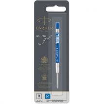 Recharge Stylo Gel Pointe Moyenne Bleu - Parker