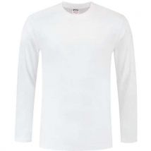 Tee-shirt Manches Longues 101006 White M - Unisexe