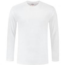 Tee-shirt Manches Longues 101006 White S - Unisexe