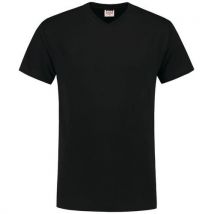 Tee-shirt Col V 101007 Black S - Unisexe