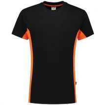 Tee-shirt Bicolor 102004 Black-orange L - Unisexe