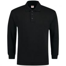 Sweat Col Polo Avec Bord 301005 Black S - Unisexe