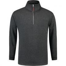 Sweat Col Zippé 301010 Antracite Melange Xl - Unisexe