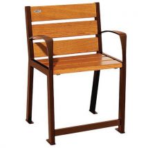 Fauteuil Silaos Sénior Chêne Clair Aspect Corten