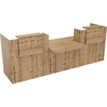 Banque D'accueil Filia + Pmr Centré 3 M Chêne Brut