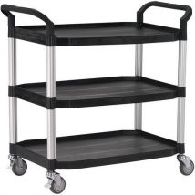Servante 250 Kg Polypropylène 3 Plateaux 915 X 520 Mm