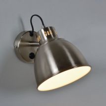 Applique En Métal Style Style Industriel Alu Brossé