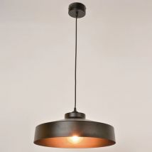 Suspension Forme Industrielle En Métal Peint Noir