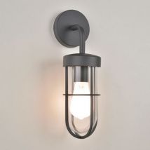 Applique En Acier Inoxydable Globe En Verre Transparent Anthracite