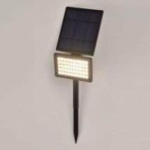 Projecteur Solaire De Jardin À Piquer Noir