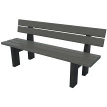 Banc Madrid Junior Primaire 150 Cm - Gris Piètement Noir