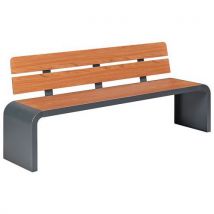 Banc New York 2 M Teck/métal Gris 7016
