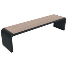 Banquette New York 2 M Chêne Clair/métal Gris 7016