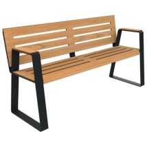 Banc Havane 1.70 M Pmr - Ajouré Teck/métal Gris 7016