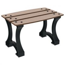 Banquette Prague 1 Place Lames Chêne Clair/fonte Gris 7016