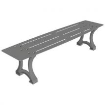Banquette Prague 1.80 M Métal Ajouré/fonte Gris 9006
