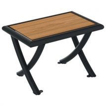 Banquette Venise 1 Place Lames Teck/métal Gris 7016