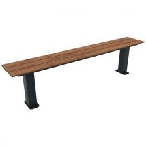 Banquette Cancale 1.80 M Lames Pin Tyrol/métal Gris 7016