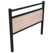 Barrière Hesi 1.50 Tête Bombée Chêne Cl Ajouré/mét Gris 7016
