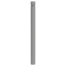 Potelet Vityl Tête Gorges Métal Htr 1 M Ø 90 Mm - Gris 9006