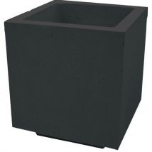 Jardinière Gravy Carrée 60 L Béton Noir
