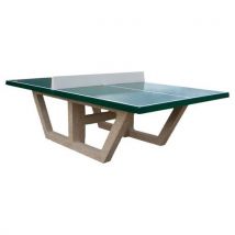 Table Tennis Table Ponga Béton Gravillons Lavés/plateau Vert