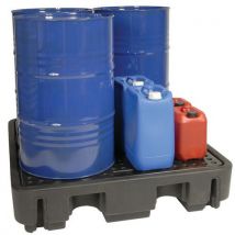 Drumbank Palette De Rétention 4 Fûts Dbp4 - 1290x1380x280 Mm