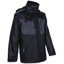 Coverguard - Parka Wani Noir/Gris - Taille 3XL - Polyester 300g/m² - Normes EN 14058 & EN 343 - EPI