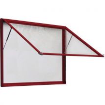 Vitrine D'affichage Extérieure Porte Levante Verre Trempé 101 X 158 Cm 3011